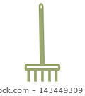 garden rake vector illustration  143449309