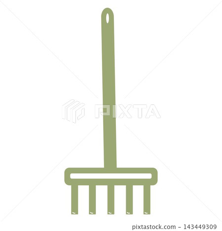 garden rake vector illustration garden rake vector illustration 143449309