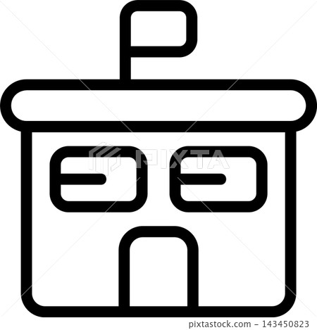 School Building Modern and Creative Icon School Building Modern and Creative Icon 143450823
