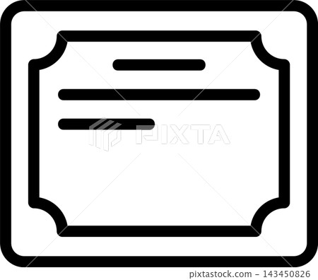 Diploma Modern and Creative Icon Diploma Modern and Creative Icon 143450826