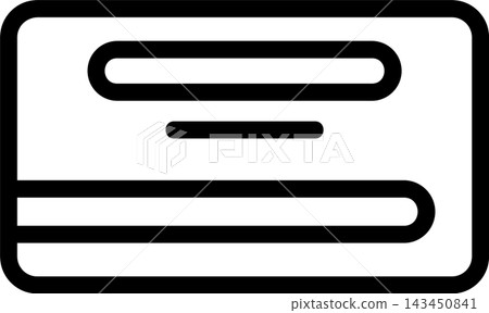 Library Card Modern and Creative Icon Library Card Modern and Creative Icon 143450841