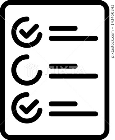 Quiz Paper Modern and Creative Icon 143450843
