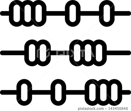 Abacus Modern and Creative Icon 143450848