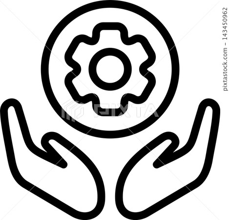 Teamwork Gear Modern and Creative Icon Teamwork Gear Modern and Creative Icon 143450962