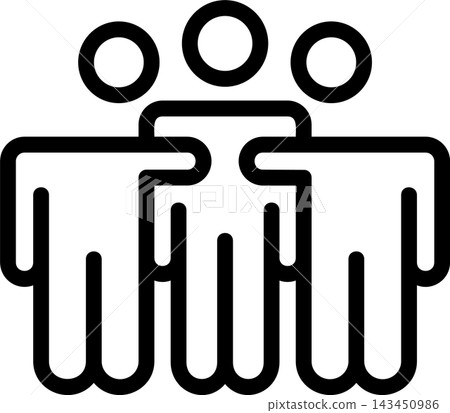 Team Huddle Modern and Creative Icon Team Huddle Modern and Creative Icon 143450986