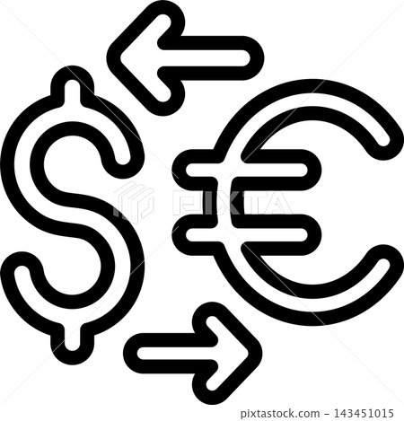 Currency Exchange Modern and Creative Icon Currency Exchange Modern and Creative Icon 143451015