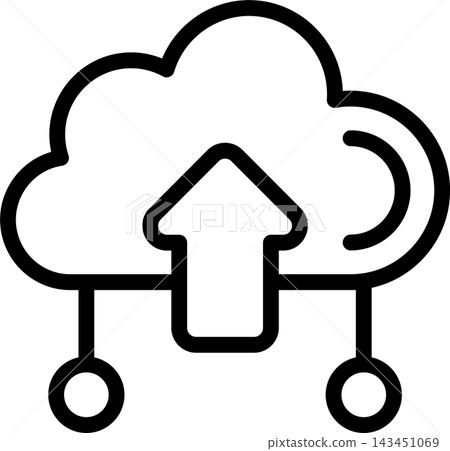 Cloud Storage Modern and Creative Icon 143451069
