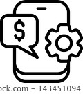 FinTech Modern and Creative Icon 143451094