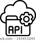 API Integration Modern and Creative Icon 143451095
