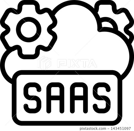 SaaS Modern and Creative Icon 143451097