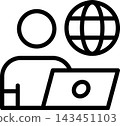 Remote Work Modern and Creative Icon 143451103