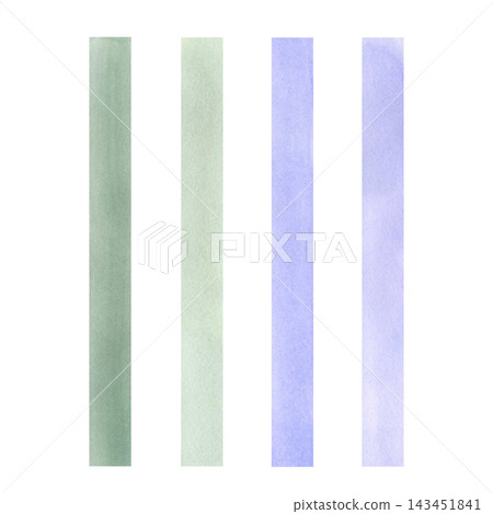 Minimal watercolor background with four vertical pastel strips in soft sage green and lavender tones, isolated on white, ideal for stationery, branding, and modern design Minimal watercolor background with four vertical pastel strips in soft sage green and lavender tones, isolated on white, ideal for stationery, branding, and modern design 143451841