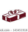 Vector illustration of a Christmas gift box 143451918
