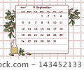September 2027 Calendar (Sunday Start) 143452133