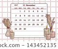 November 2027 Calendar (Sunday Start) 143452135