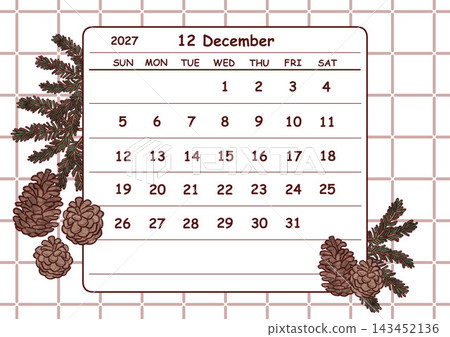 December 2027 Calendar (Sunday Start) December 2027 Calendar (Sunday Start) 143452136