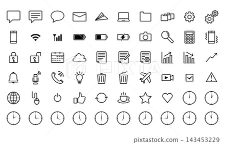 Simple business icons (60 sets) Simple business icons (60 sets) 143453229