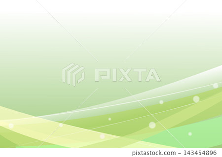 Smooth, translucent green wavy background Smooth, translucent green wavy background 143454896