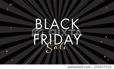 Black Friday background material: Glitter on a black background 143457516