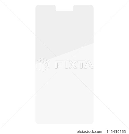 Single illustration of a smartphone screen protector 143459563