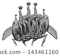 Scary, frightening monster illustrations, CG, and facial cells (no background) 143461160