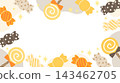 Halloween-themed candy frame 143462705