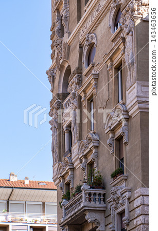 Famous neighbourhood of Gino Coppede in Italian capital city, Rome Famous neighbourhood of Gino Coppede in Italian capital city, Rome 143463656