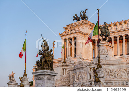 Vittoriano Monument in the sunset time Vittoriano Monument in the sunset time 143463699