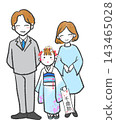 Family photo shoot for the 7th birthday Shichi-Go-San celebration 143465028