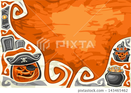 Vector greeting card for Halloween 143465462