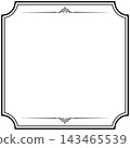 Antique/Vintage/Frame/Label/Square/Black/Illustration/Material 143465539