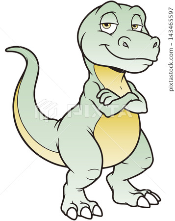 Fun dinosaur illustration ☆ Tyrannosaurus Fun dinosaur illustration ☆ Tyrannosaurus 143465597