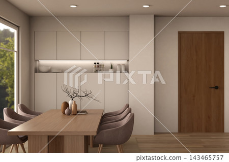 Luxury Dining Room Interior Modern Kitchen Apartment Design Luxury Dining Room Interior Modern Kitchen Apartment Design 143465757