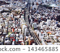 從東京六本木望向澀谷，可以看到摩天大樓林立的城市景觀（立體模型城市）。 143465885