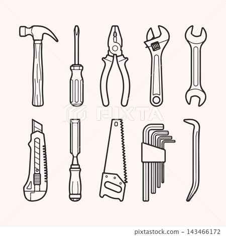 Essential Hand Tools Set 143466172