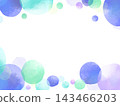 Gentle winter polka dot frame 143466203