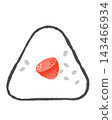 Simple illustration of cod roe rice ball 143466934