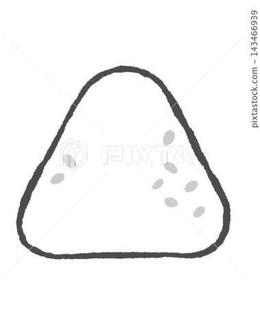 Illustration of a simple rice ball Illustration of a simple rice ball 143466939