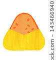 A simple illustration of an omelet rice ball. 143466940