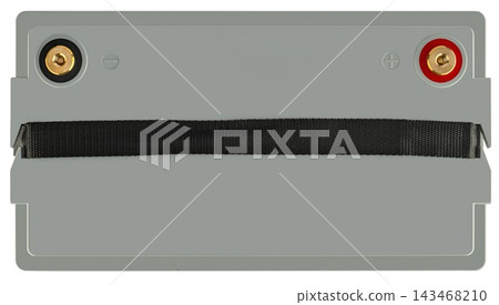 Lithium-ion Battery Top View isolated Lithium-ion Battery Top View isolated 143468210