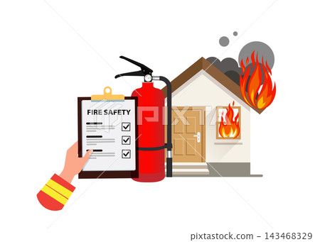 home fire safety checklist and extinguisher prevention inspection report 143468329
