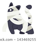 Mummy Black Cat 143469255