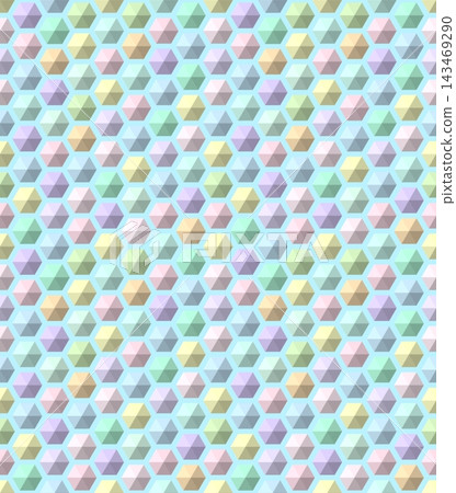 Three-dimensional hexagonal background C-7 143469290