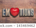 emotions heart wooden 143469462