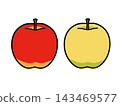 Red apples and yellow apples 143469577