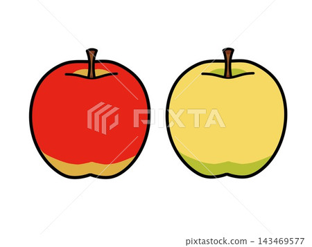 Red apples and yellow apples Red apples and yellow apples 143469577