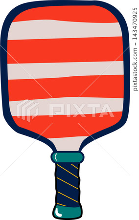 Hand Drawn Pickleball Paddle Illustration Hand Drawn Pickleball Paddle Illustration 143470925