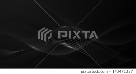 Modern abstract vector design with a black background and luxurious elements. Modern abstract vector design with a black background and luxurious elements. 143471357