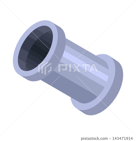 Isometric pipe. Water tube or pipeline for oil or gas industry tube construction. Plastic plumbing system in 3d. Piece of pipe Isometric pipe. Water tube or pipeline for oil or gas industry tube construction. Plastic plumbing system in 3d. Piece of pipe 143471914