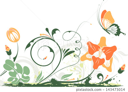 Floral frame 143473014